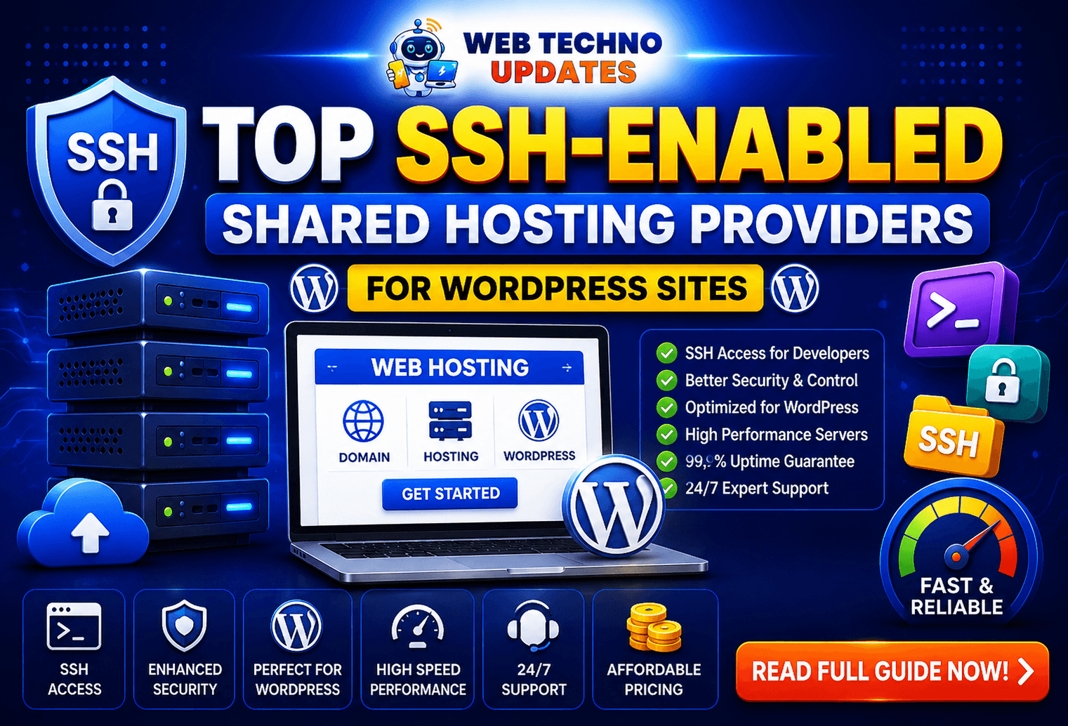 SSH- Enabled shared hosting wordpress sites